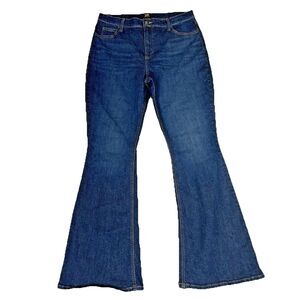 Lee Legendary Flare Leg Jeans Women’s Size 14 Medium Dark Wash Country Western